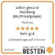 schön gesund Duisburg (BG/Privatpraxis) - werkenntdenBESTEN.de Qualitätssiegel