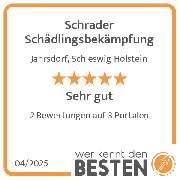 Schrader Schädlingsbekämpfung - werkenntdenBESTEN.de Qualitätssiegel