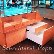 Ladeneinrichtung Vitrine-Eisbirke