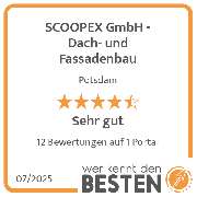 SCOOPEX GmbH - Dach- und Fassadenbau - werkenntdenBESTEN.de Qualitätssiegel