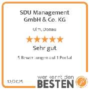 SDU Management GmbH & Co. KG - werkenntdenBESTEN.de Qualitätssiegel