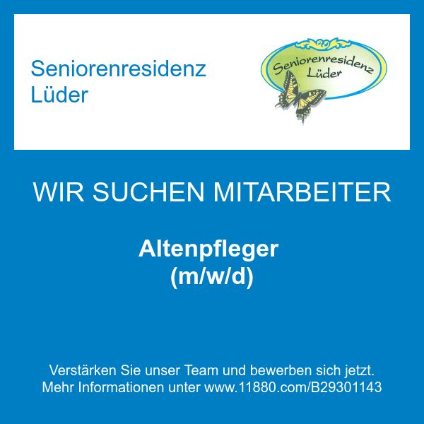 Seniorenresidenz Lüder - Altenpfleger (m/w/d)