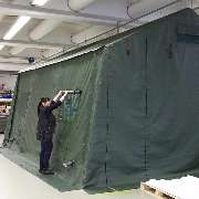 Fertigung eines shelterTEX-Mannschaftszeltes gemäß Kundenwunsch! - shelterTEX e.K      Planen & Schutzsysteme, Garching