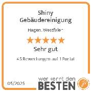 Shiny Gebäudereinigung - werkenntdenBESTEN.de Qualitätssiegel