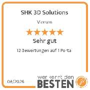 SHK 3D Solutions - werkenntdenBESTEN.de Qualitätssiegel