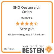 SHO Oesterreich Gmbh - werkenntdenBESTEN.de Qualitätssiegel