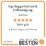Sigi Baggerbetrieb & Erdbewegung - werkenntdenBESTEN.de Qualitätssiegel