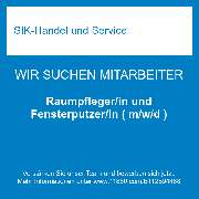 SIK-Handel und Service - Raumpfleger/in und Fensterputzer/in ( m/w/d )