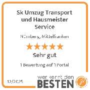 Sk Umzug Transport und Hausmeister Service - werkenntdenBESTEN.de Qualitätssiegel