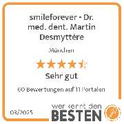 smileforever - Dr. med. dent. Martin Desmyttère - werkenntdenBESTEN.de Qualitätssiegel