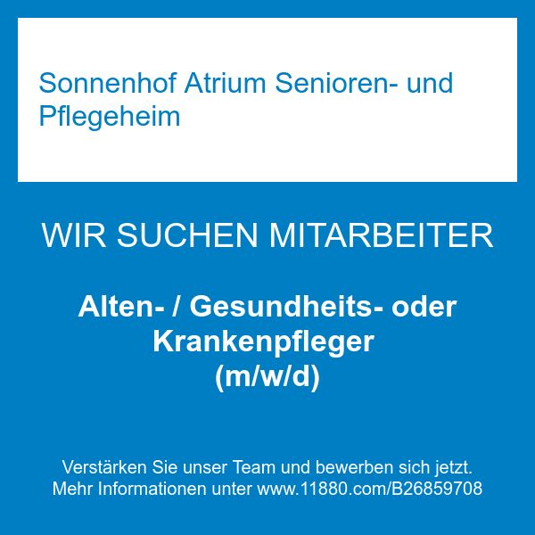 Sonnenhof Atrium Senioren- und Pflegeheim - Alten- …