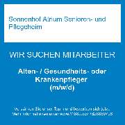Sonnenhof Atrium Senioren- und Pflegeheim - Alten- / Gesundheits- oder Krankenpfleger (m/w/d)