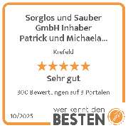 Sorglos und Sauber GmbH Inhaber Patrick und Michaela Sachse - werkenntdenBESTEN.de Qualitätssiegel