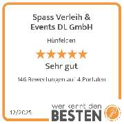 Spass Verleih & Events DL GmbH - werkenntdenBESTEN.de Qualitätssiegel