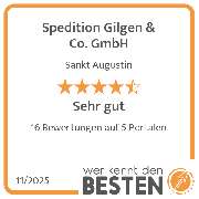 Spedition Gilgen & Co. GmbH - werkenntdenBESTEN.de Qualitätssiegel