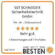 SST SCHNEIDER Sicherheitstechnik GmbH - werkenntdenBESTEN.de Qualitätssiegel