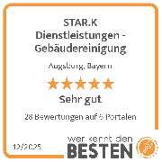 STAR.K Dienstleistungen - Gebäudereinigung - werkenntdenBESTEN.de Qualitätssiegel