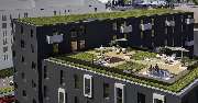 Stayurban Residence - Rendering der Dachterrasse des Stayurban in Nürnberg bei Tag