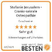 Stefanie Jerusalem - Cranio-sakrale Osteopathie - werkenntdenBESTEN.de Qualitätssiegel