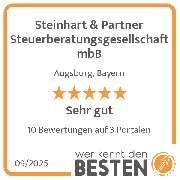 Steinhart & Partner Steuerberatungsgesellschaft mbB - werkenntdenBESTEN.de Qualitätssiegel