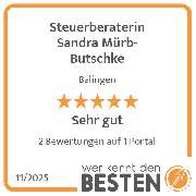Steuerberaterin Sandra Mürb-Butschke - werkenntdenBESTEN.de Qualitätssiegel