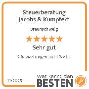 Steuerberatung Jacobs & Kumpfert - werkenntdenBESTEN.de Qualitätssiegel