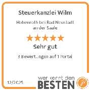 Steuerkanzlei Wilm - werkenntdenBESTEN.de Qualitätssiegel