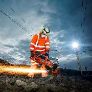 Sunbelt Rentals Trakway - One of our saw's as part of our tooling range being used on site.