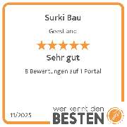 Surki Bau - werkenntdenBESTEN.de Qualitätssiegel