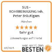 SUS - ROHRREINIGUNG Inh. Peter Bräutigam - werkenntdenBESTEN.de Qualitätssiegel