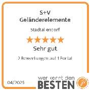 S+V Geländerelemente - werkenntdenBESTEN.de Qualitätssiegel