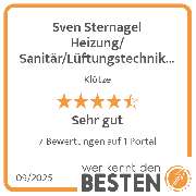 Sven Sternagel Heizung/ Sanitär/Lüftungstechnik e.K. - werkenntdenBESTEN.de Qualitätssiegel
