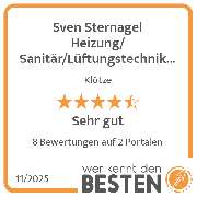 Sven Sternagel Heizung/ Sanitär/Lüftungstechnik e.K. - werkenntdenBESTEN.de Qualitätssiegel