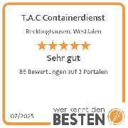 T.A.C Containerdienst - werkenntdenBESTEN.de Qualitätssiegel
