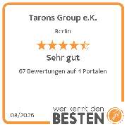 Tarons Group e.K. - werkenntdenBESTEN.de Qualitätssiegel