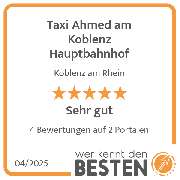 Taxi Ahmed am Koblenz Hauptbahnhof - werkenntdenBESTEN.de Qualitätssiegel