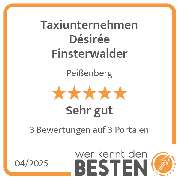 Taxiunternehmen Désirée Finsterwalder - werkenntdenBESTEN.de Qualitätssiegel