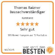 Thomas Raizner Bausachverständiger - werkenntdenBESTEN.de Qualitätssiegel