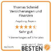 Thomas Schmid Versicherungen und Finanzen - werkenntdenBESTEN.de Qualitätssiegel