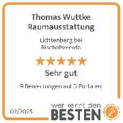 Thomas Wuttke Raumausstattung - werkenntdenBESTEN.de Qualitätssiegel