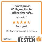 Tierarztpraxis Wolfgang Kahle (Rufbereitschaft 07:00 - 20:00 Uhr) - werkenntdenBESTEN.de Qualitätssiegel
