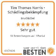 Tim Thomas Norris - Schädlingsbekämpfung - werkenntdenBESTEN.de Qualitätssiegel