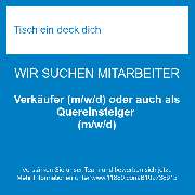 Tischlein deck dich - Verkäufer (m/w/d) oder auch als Quereinsteiger (m/w/d)