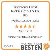 Tischlerei Ernst Nickel GmbH & Co. KG - werkenntdenBESTEN.de Qualitätssiegel