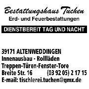 TISCHLEREI UND BESTATTUNGEN Jörg und Michael Tuchen GbR - GALLERY