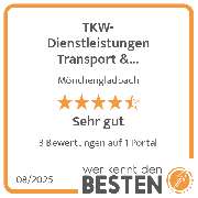 TKW-Dienstleistungen Transport & Kurierdienst Wirtz - werkenntdenBESTEN.de Qualitätssiegel