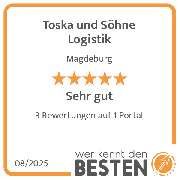 Toska und Söhne Logistik - werkenntdenBESTEN.de Qualitätssiegel
