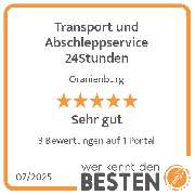 Transport und Abschleppservice 24Stunden - werkenntdenBESTEN.de Qualitätssiegel