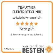 TRAUTNER ELEKTROTECHNIK - werkenntdenBESTEN.de Qualitätssiegel
