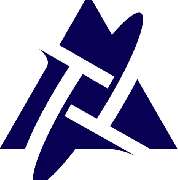 Trinity Tax Logo mit zwei stilisierten blauen T-Buchstaben, die ein modernes Dreieck Design bilden.